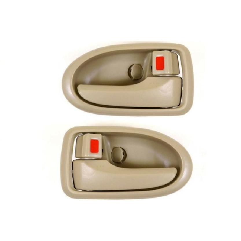 Inner Ide Interior Door Handle Beige Front Left Right Pair For Mazda MPV