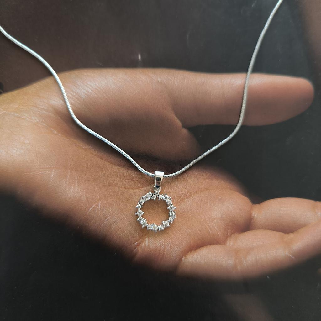Серебряная подвеска с фианитами (2209294)