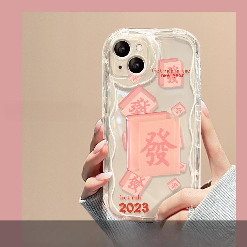 

Подходит для Apple 13 Чехол для мобильного телефона iPhone 14pro Прозрачный анти-падающий 11/12 Мини Креативный Маджонг Подвеска для волос для женщин iPhone 6s Plus