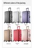 Aluminum Magnesium Alloy Trolley Case 20: Business Metal Carry-on Leather Travel Luggage