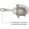 2 Pack of Cocktail Strainer Stainless Steel Bar Cocktail Strainer Filtering Tool for Bar Restaurant Home