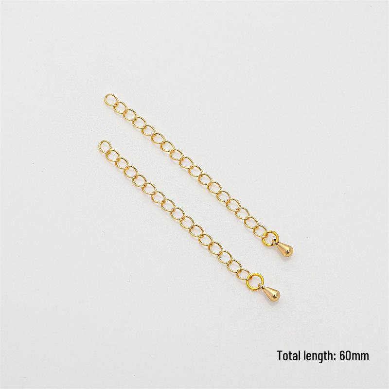14/18K Gold-Filled Lobster Clasp End Cap, 9-Pin Open Jump Ring, Extension Chain for Handmade Jewelry DIY Accessories