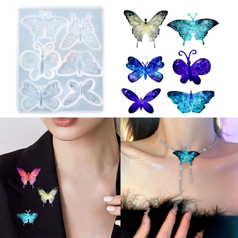 Earring Resin Mold Jewelry Casting Molds Silicone Pendant Mould Epoxy Resin Mold DIY Craft Mould for DIY Brooch Necklace