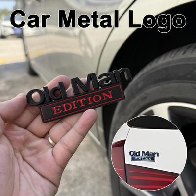 1 Stück Old Man Edition Badge Auto Logo 3D Aufkleber Ersatzteile Für GM Truck RV SUV Türverkleidung L6D7