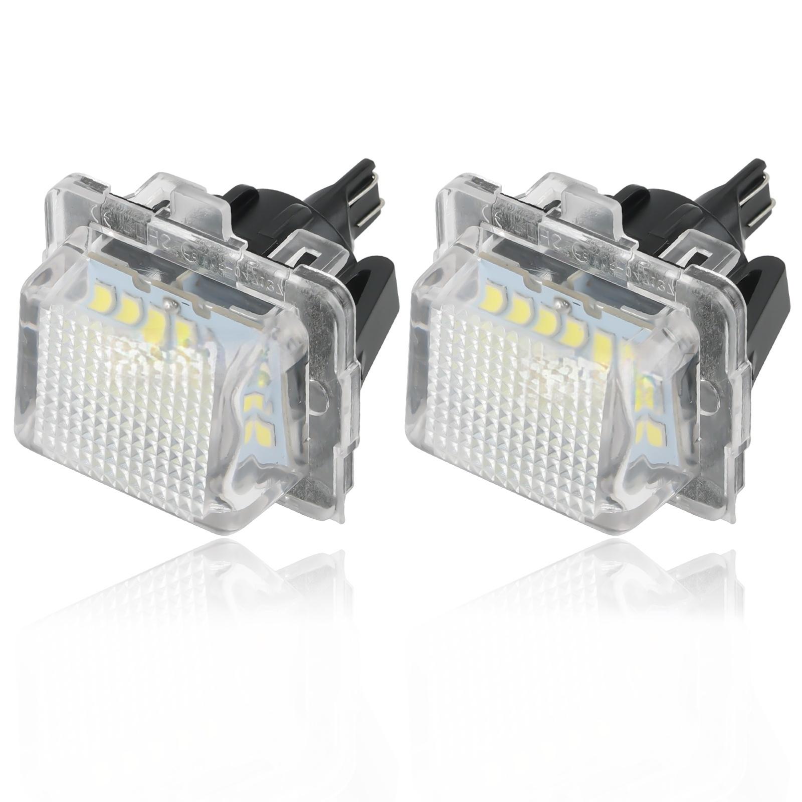 

2 шт. 18SMD ксеноновые белые светодиодные лампы освещения номерного знака для Mercedes-Benz CES CLA Class W204 W212 W221 C207 C216 S204 S212 белый