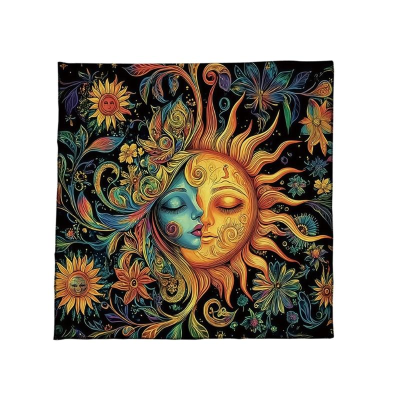 Practical Foldable Tarots Cloth Easy To Clean Velvets Divination Mat Fabric Texture Suitable for Spiritual Practices