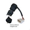 Ignition Start Key Switch,5 Wires for 186 Generator,Easy to Install,Spare Part,Sturdy,Replaces,