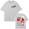 Cantante Chiara Oliver Camisetas Gráficas de Álbum Streetwear Moda Y2k Camiseta de Manga Corta Hombres Mujeres Camisetas de Algodón Holgadas