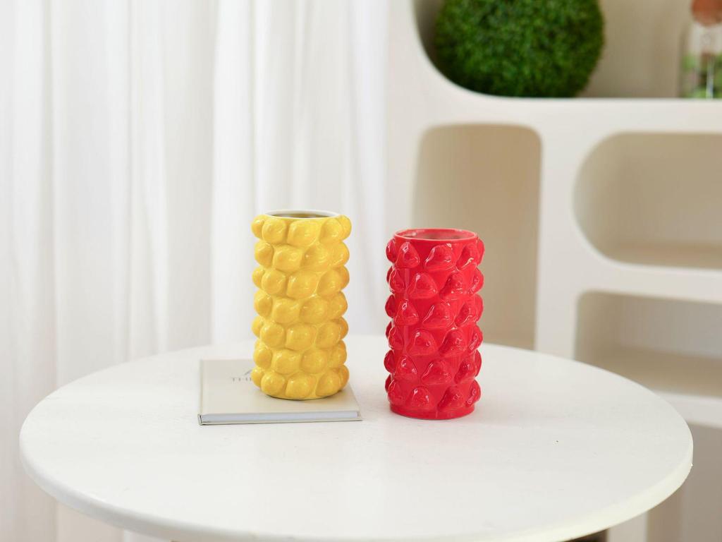 Nordic Ceramic Fruit Vase for Home Decoration and Flower Arranging: Ideal for Living Room, Bedroom, or Study Room