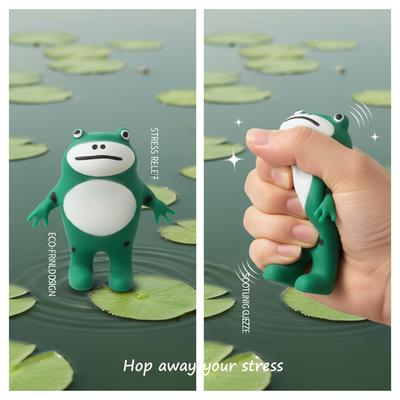 Sand Filled Stretchy Frog Squishy Toy Slow Rising Stress Relief Sensory Fidget Decompression Bulk Wholesale