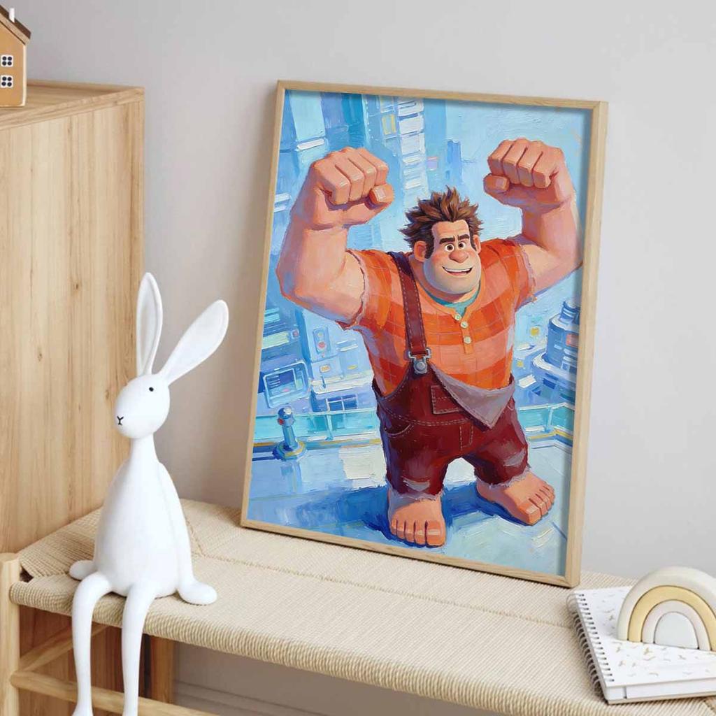 Disney WreckIt Ralph Diamond Painted Mosaic Art Painting Kit Handmade DIY Gift Home Decor