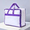 Large Capacity Clear Tote Bags Transparent Bedding Blanket Organizer Clothes Storage Bag  School