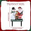 Christmas Yard Sign Decoration Ornament Reindeer Santa Snowman Garden Stake for