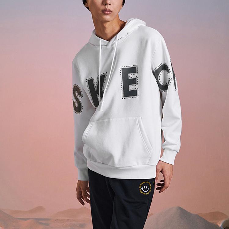 Skechers Colorful Sweatshirts Men's Hooded (Non-detachable) Moderate L321M179