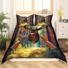 Eagle Head Truck S-Scania Patterns Comforter Bedding Set,Duvet Cover Bed Set Quilt Cover Pillowcase,King Queen Size Bedding Set