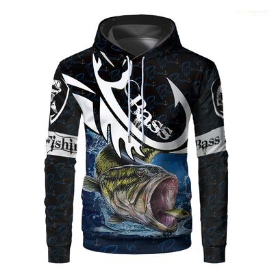 Rybaření Legrační Zvíře Pánské Mikiny Bass Marlin 3D tištěné Módní Pulovry Mikiny Ležérní Oversized Ryba Harajuku Dámská Mikina