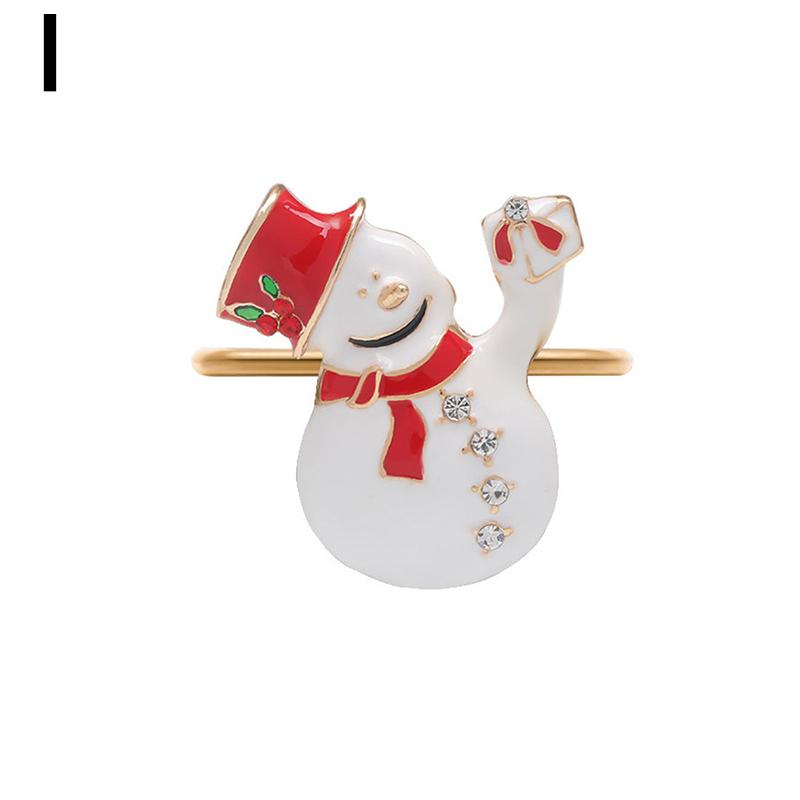 1PC Decor de masă Suport pentru șervețele de Crăciun Suport pentru șervețel Inel pentru șervețele din aliaj Favoare pentru evenimente de nuntă Hot