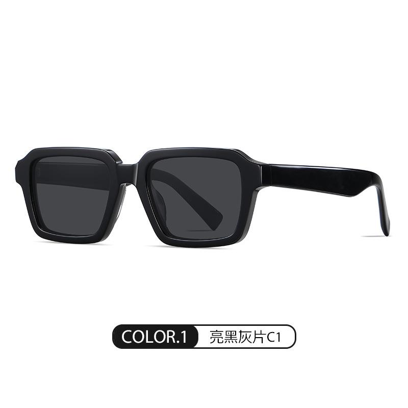 European and American trendy street style polarized sunglasses S32105Vintage UV-Protective High-Quality Handmade Acetate Sunglasses 52-20-145