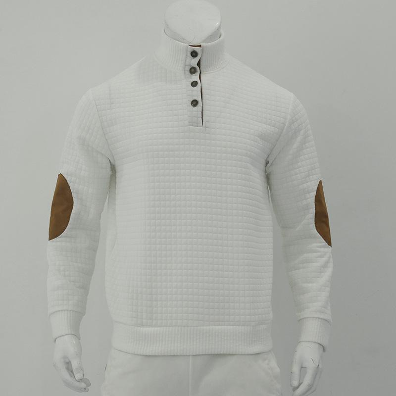 Mode Herren Outdoor Casual Stehkragen Langarm Sweatshirt Kleine Quadratische Jacke Herren Top