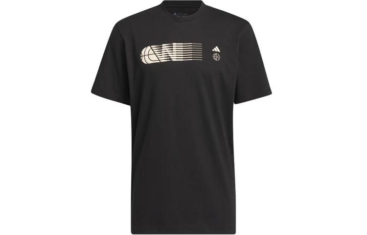 Adidas Worldwide Hoops City Graphic Tee T Shirt Men s Black IT4728 L