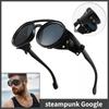 Men Sunglasses Vintage Steampunk Style Glasses UV400 Circular Frame Glasses Outdoor Riding Sunglasses