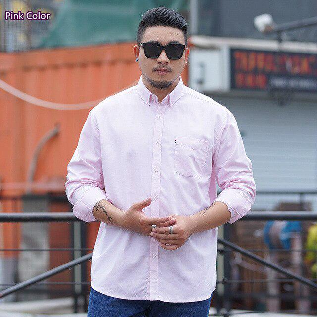 

Long Sleeve Shirts Casual Non -Ironing Business Office Loose Formal Blouse Man Pink Blue Grey Shirt 185