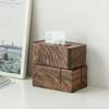 Nordic Creative Black Walnut Paper Box Solid Wood Tissue Box Japanese Living Room Wooden Multifunctional Storage Box
