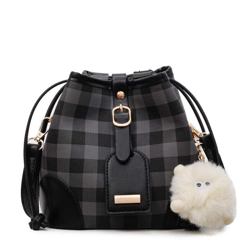 Tasche Damen Kariert Neu Pendler Schultertasche Vielseitige Umhängetasche