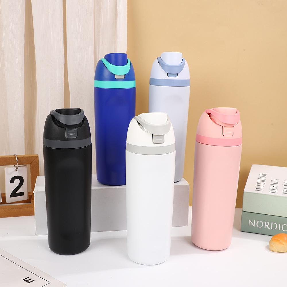 316 Stainless Steel Insulated Sports Water Cup with Handle - Customizable Logo