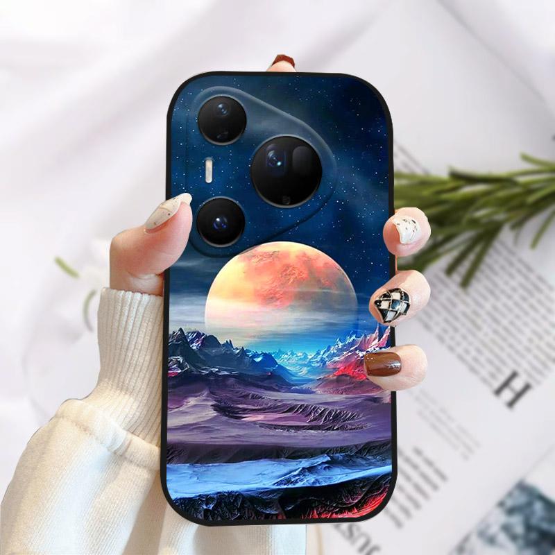 Phone Case For Huawei Pura 80 Ultra Pretty Stylish Painting Soft TPU Silicone Shockproof Cover For Huawei Pura80Ultra Fundas