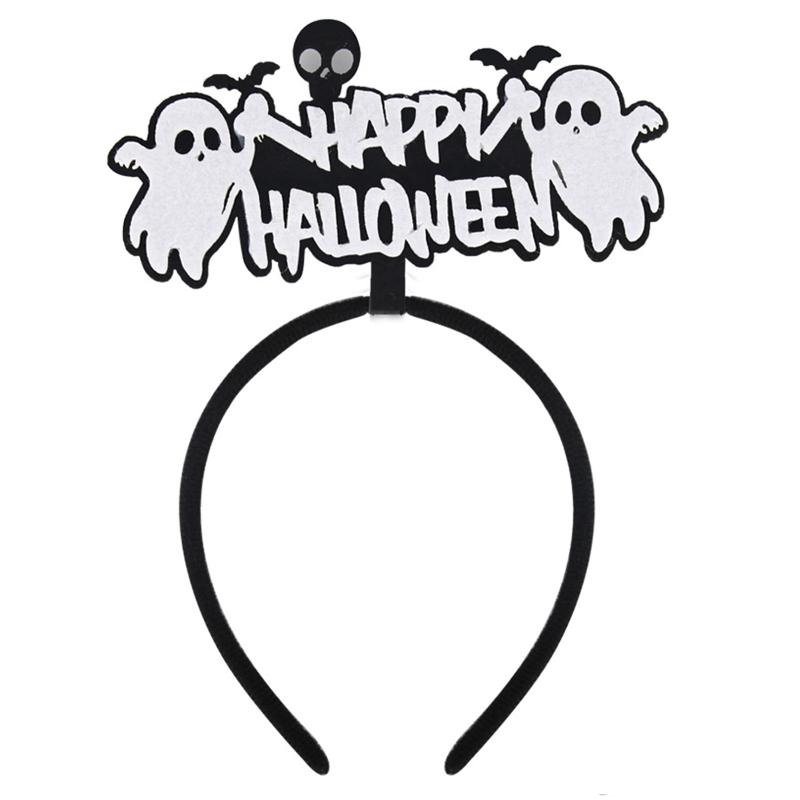 

Повязка на голову для Хэллоуинской вечеринки Призрак Тыква Крыло Повязка на голову Обруч для волос Головной убор Аксессуары для волос для фестивалей Карнавал Пасха