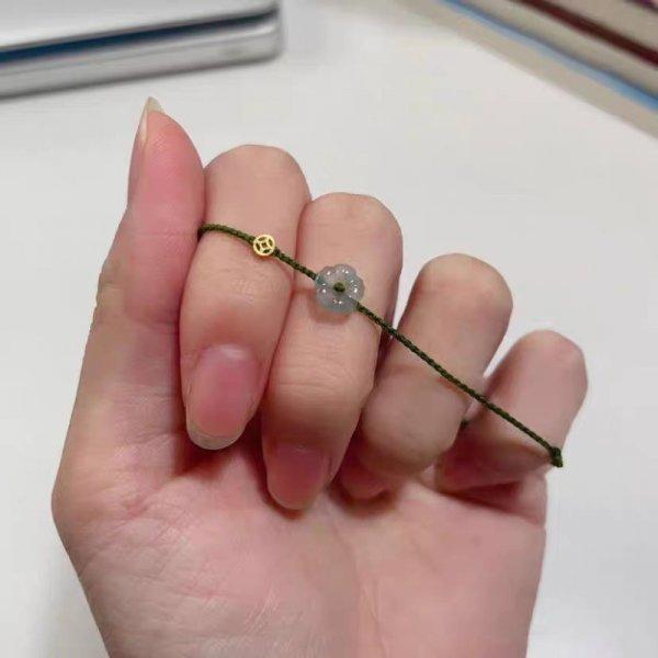 Elegant Exquisite Plum Flower Braided Bracelets for Women Trendy Handmade Blue Rope Weave Bracelets Friendship Jewelry Gifts