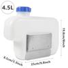 4.5L Spare Plastic Fuel Tank Cans Diesel Gasoline Oil Water Iron Install Bracket