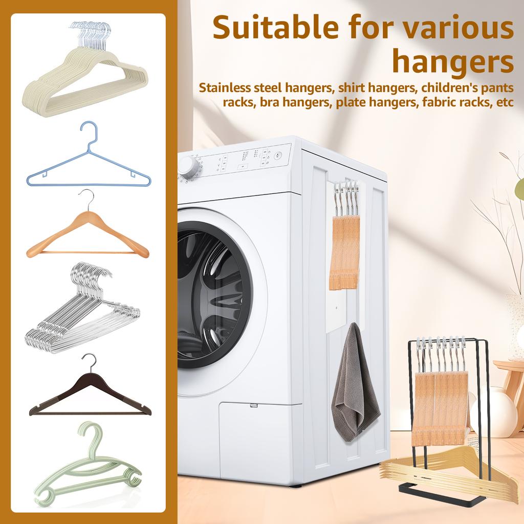 Hanger Organizer Stacker Metal Clothes Hanger Stand Household Closet Laundry Room Holds Storage Rack