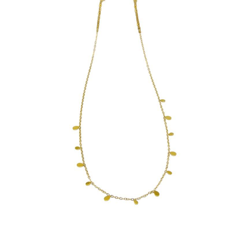 Elegant Titanium Steel Clavicle Chain: High-Grade, Non-Fading Necklace for a Luxurious, Versatile Look