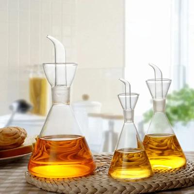 High Borosilicate Glass Anti-drip Oil Bottle Household Leak-proof Oil  Vinegar Pots Kitchen Soy Sauce Seasoning Oil Pot Tool