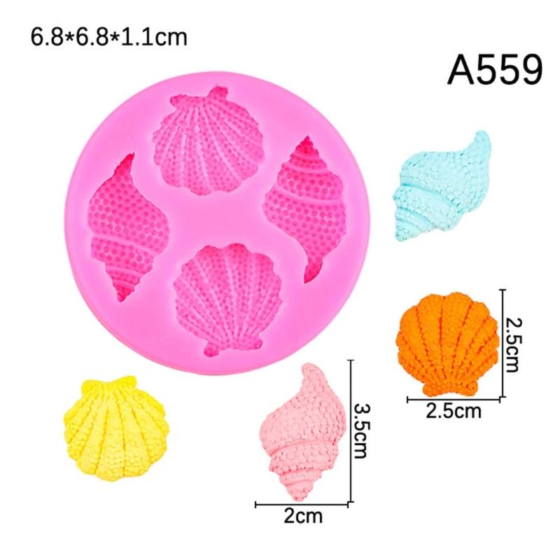 Pack of 4 Silicone Molds for Cake Cookie Chocolate and Candy Crafting Dessert Baking Tool Heat Resistant Fondant Mold