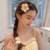 Korean Style Simulation Flower Hair Clip Bohemian Style Beach Hair Clip Cute Flower Hairpin  Summer