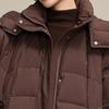 Xue Zhong Fei Women's Long Winter Down Jacket with Detachable Hood
