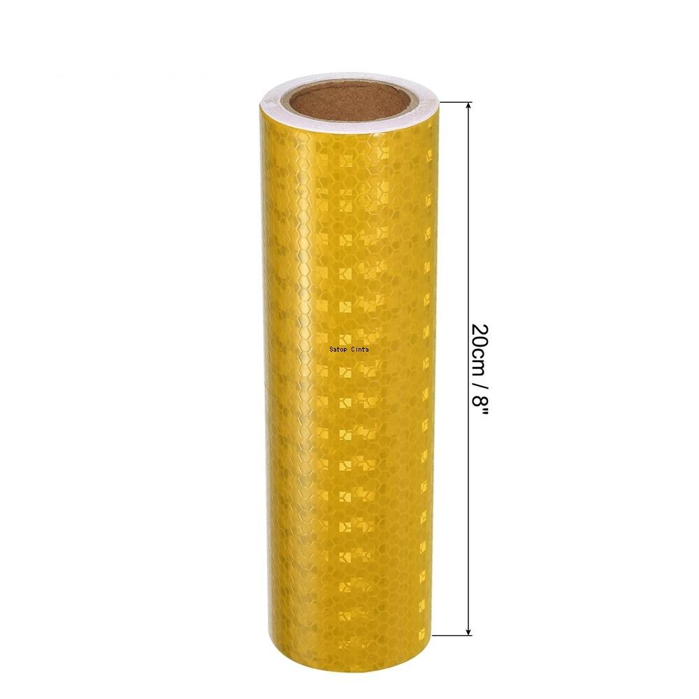 

8-дюймовая светоотражающая предупреждающая лента белого, красного, желтого, зеленого, синего цвета, водонепроницаемые полоски, самоклеящиеся наклейки для безопасности в ночное время, 5 м для автомобиля, грузовика