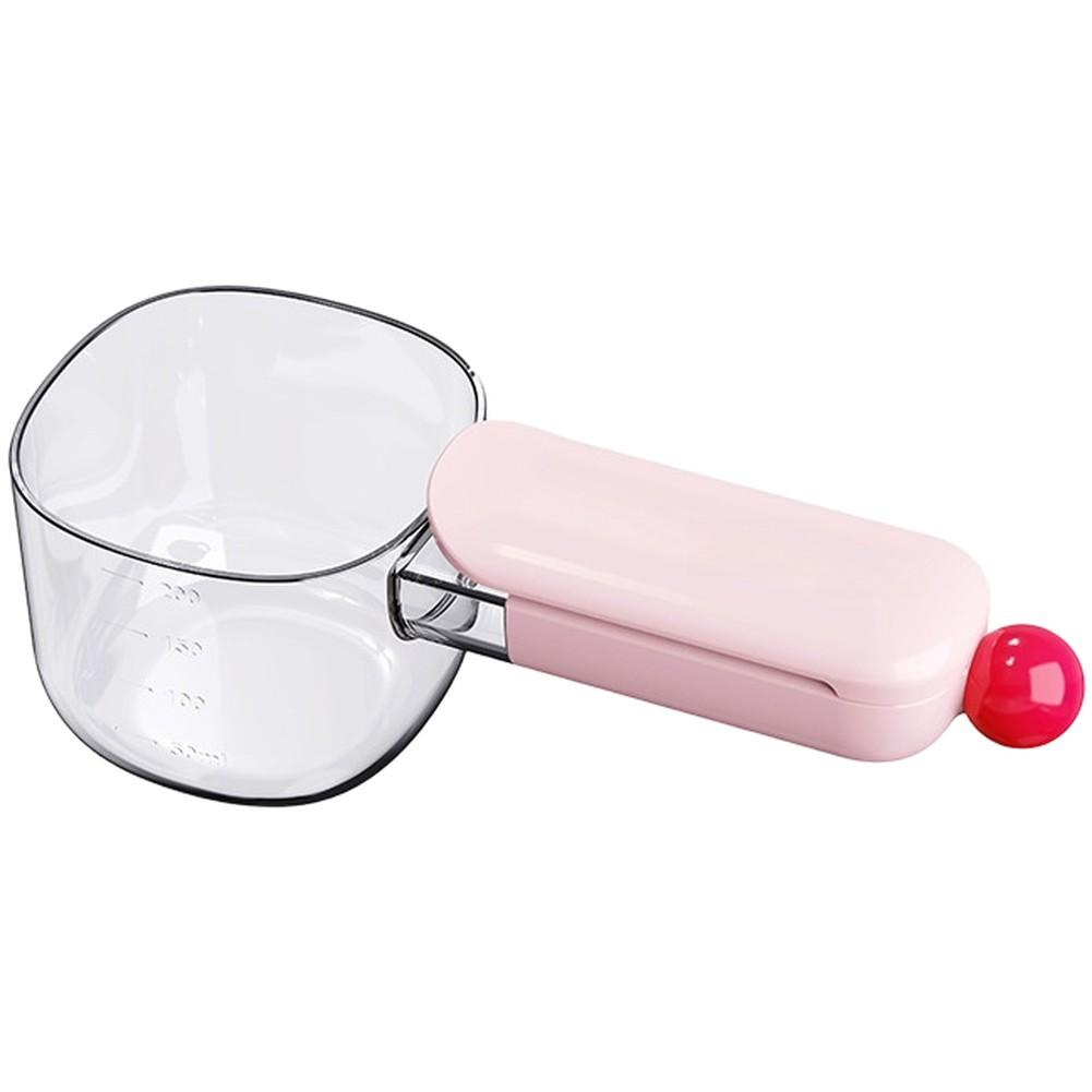 Messlöffel mit Verschluss für sicheres Beutelverschluss Designet zum präzisen Messen von Reismehl Körnern und Tierfutter