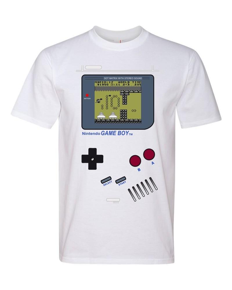 Retro Vintage Nintendo GameBoy Gaming System Machine NES Graphic Tee Shirt