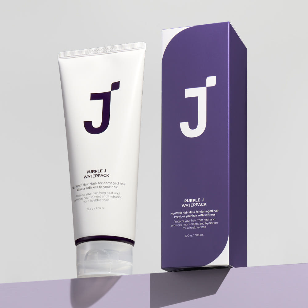 JSOOP Purple J No-Wash Water Pack 200ml x3 Set – 2 Aquamarine + 1 Original Leave-In Hair Treatment for Damaged Hair