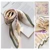 Mulberry Silk Printed Scarf 70cm Soft Skin-Friendly Shawl Women Fashion