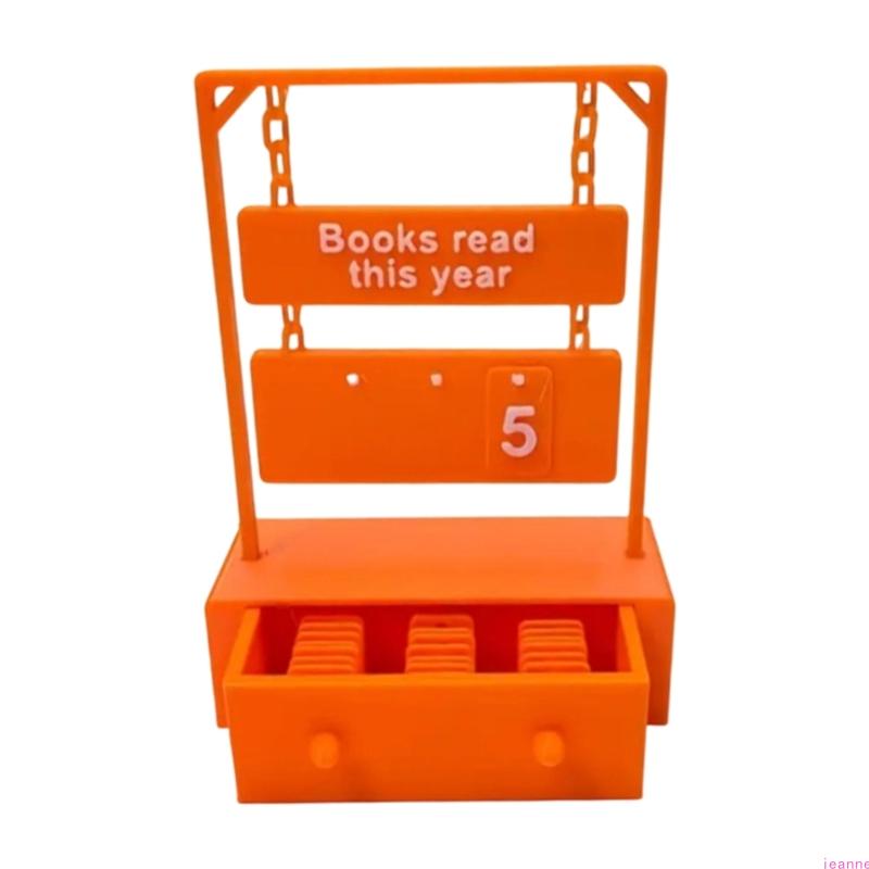 Hanging Book Counter Reading Trackers Decors For Readers Teachers Students Includes Number Display And Organizers Drawer