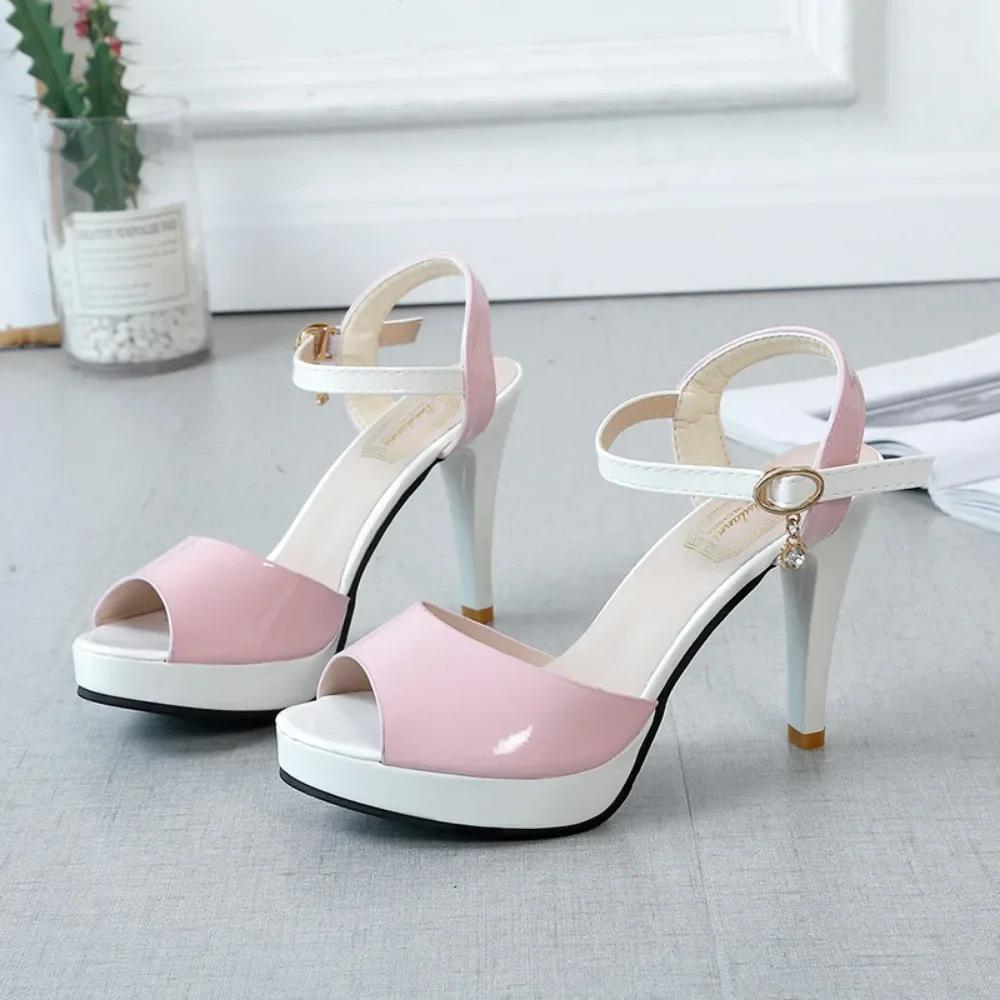 Fashion Women Shoes Summer High Heels Sandals Peep Toe Shoes for Women 2025 Platform Sandals Fashion Party Ladies Heeled Sandales Shoes