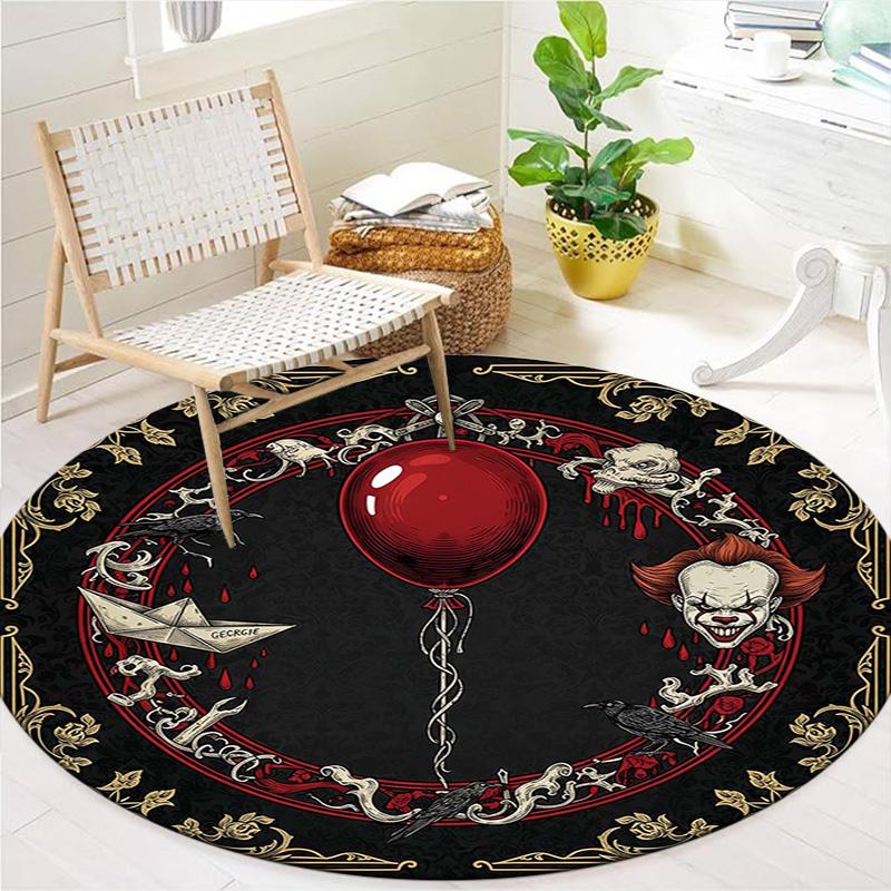 Kulatý koberec Vortex Crossing Gate, Koberec do obývacího pokoje, ložnice, k pohovce, herny, protiskluzová podložka