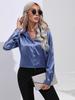 Blusas Office Lady Wit Shirt Mode Herfst Casual Top Satijnen Shirt Effen Losse Casual Zijden Top Vrouwen Blouse Kleding 28548