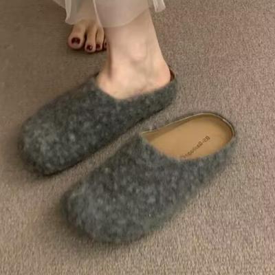 2025 Nya Damskor Tofflor Plattor Mules Skor Mocka Casual Vinter Dam Flip-flops Slingback Sneakers Mysiga Slides Zapatillas