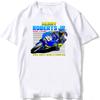 Kenny Roberts 1985 GP 500cc Gara Maglietta Uomo Manica Corta Hip Hop Ragazzo Avventura Sportivo Casual Top Bianchi Magliette da Motociclista